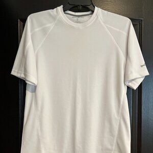 Eddie Bauer White Short Sleeve Men's Shirt Size Medium